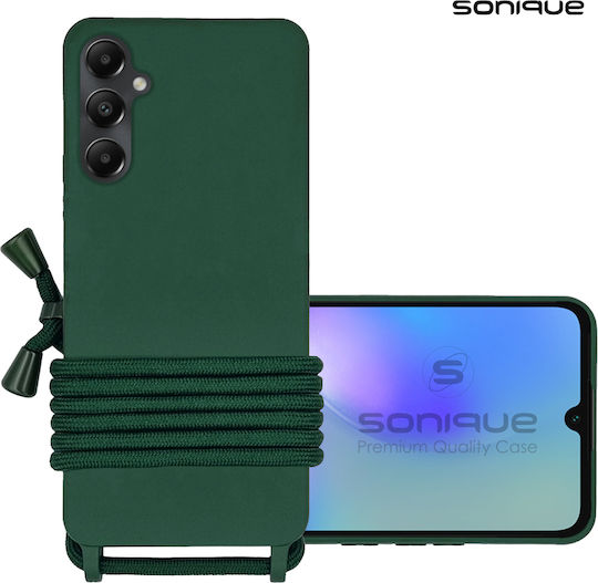 Sonique Задна корица Силикон 0.5мм с Каишка Зелен (Galaxy A05s)