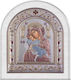 Slevori Icon Classic Regular Crown 12x13.7 White Blue-Light Red Silver Wood 186637 1tmx