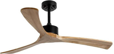 Lineme Meino Ceiling Fan 132cm with Light Brown