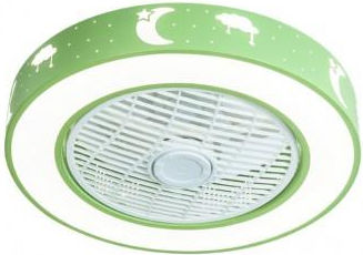 Lineme Menta Ventilator de tavan 50cm cu lumină și telecomandă Verde