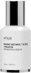 Anua Renewing Anti-Aging Serum Gesicht mit Retinol für Glanz & Aufhellung 30ml