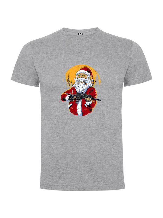 iLovePrints Santa's Deadly T-shirt Γκρι