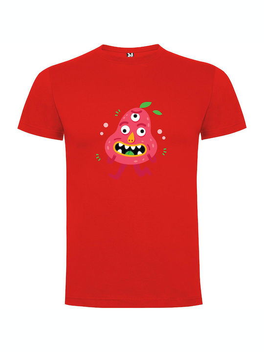 iLovePrints Pizzamonster! T-shirt Red