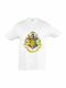 Детска тениска Бял Hogwarts School Crest, Harry Potter