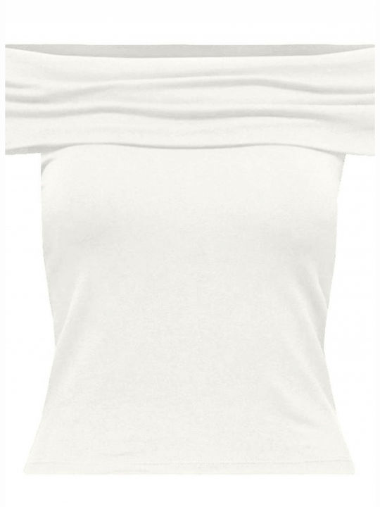 Only Women's Crop Top White