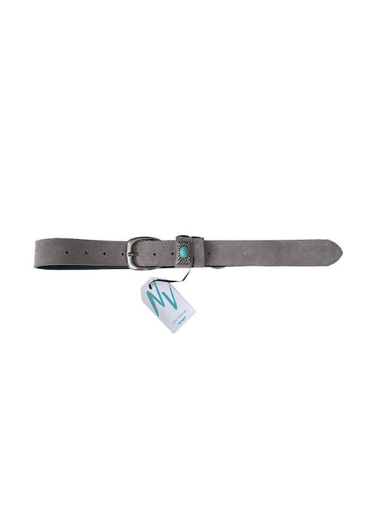 Venturi Leather Women's Belt Gray