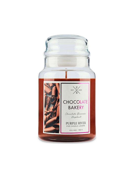 Aromatic Candle Chocolate Bakery A913 10x18cm 623gr Brown Purple River Soy Candle