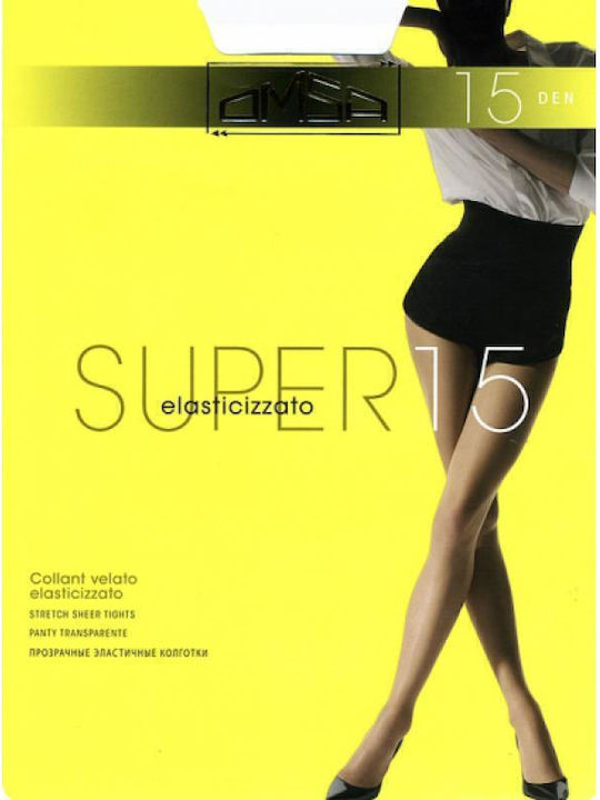 Omsa Super 15 Γυναικείο Καλσόν 15 Den Marrone