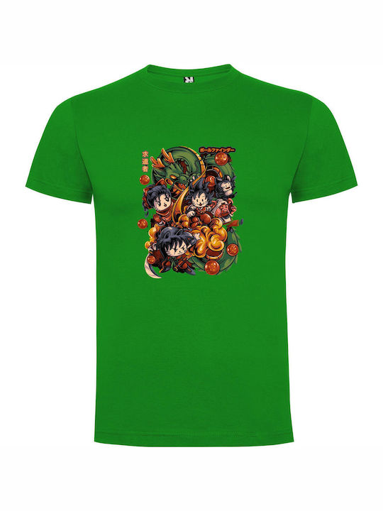 Cartoon T-shirt Dragon Ball Green