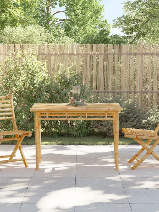 Tisch aus Bambus Stabil Bamboo 110x55x75cm