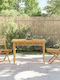 Tisch aus Bambus Stabil Bamboo 110x55x75cm