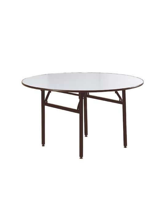Tisch Zusammenklappbar Event Weiß 122x122x76cm