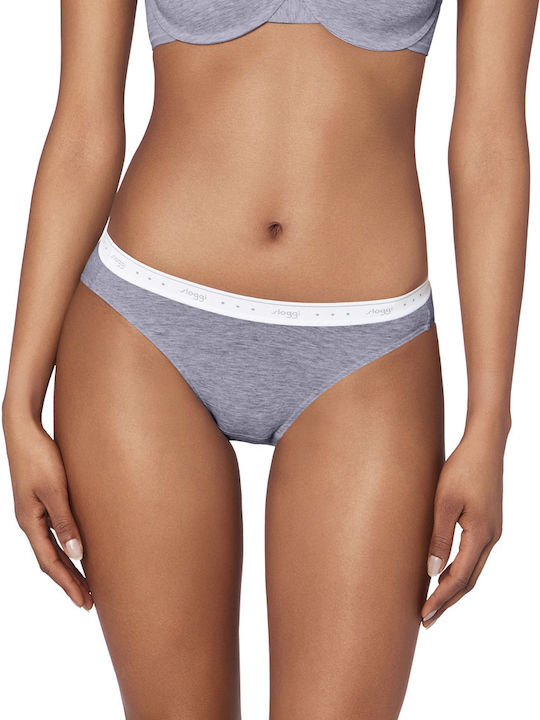 Basic 24/7 100 Mini Βαμβακερό Γυναικείο Slip Grey
