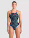 Arena Double Athletic One-Piece Swimsuit Blue