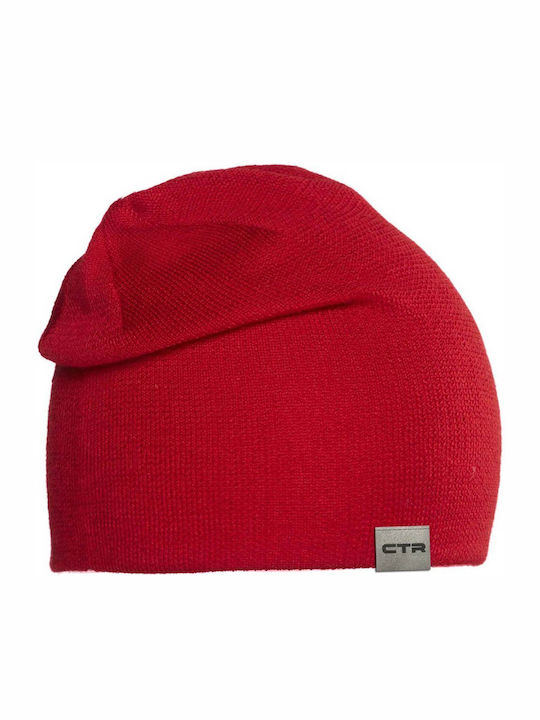 CTR Beanie Unisex Beanie Gestrickt in Rot Farbe