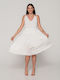 Luna Damen Maxi Kleid Strand Ivory Coast