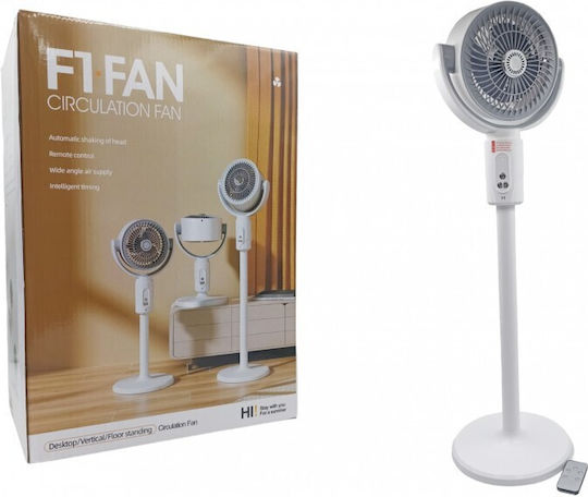 Ventilator Pe Piedestal 10W Alb