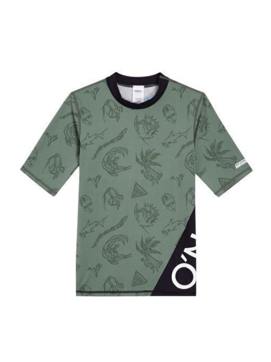 O'Neill Kinder Badeanzug Rashguard Grün