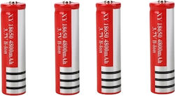18650 6800mAh 3.7V 4τμχ
