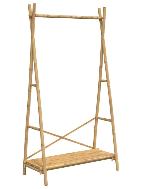 vidaXL Kleiderständer aus Bambus Braun 102x50x190cm