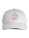 Kids' Hat Jockey Fabric White