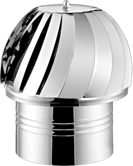 Καπέλο Καπνοδόχου Inox 230mm Ασημί