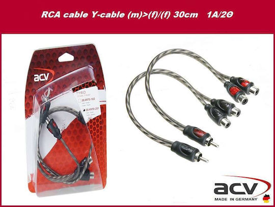 ACV Cable RCA male - RCA male 0.3m