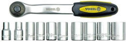 Vorel 58600 Καστάνια με Καρυδάκια 1\4" 11τμχ