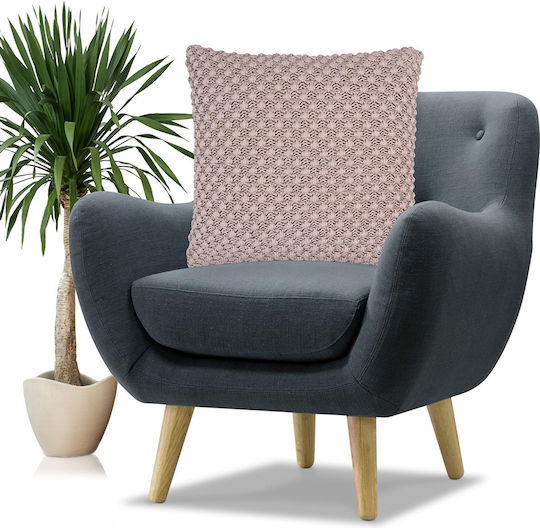 Liolios Home Sofa Cushion Sandy Brown 50x50cm