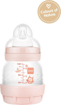 Mam Πλαστικό Μπιμπερό Easy Start Anti-Colic Forest Κατά των Κολικών με Θηλή Σιλικόνης για 0+ μηνών Ροζ Κουκουβάγια 130ml