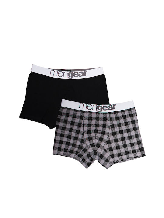 Minerva Herren Boxershorts Schwarz 2Packung