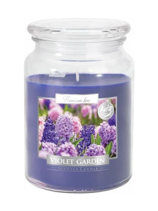 Bispol Decorative Candle Purple 500gr 1pcs