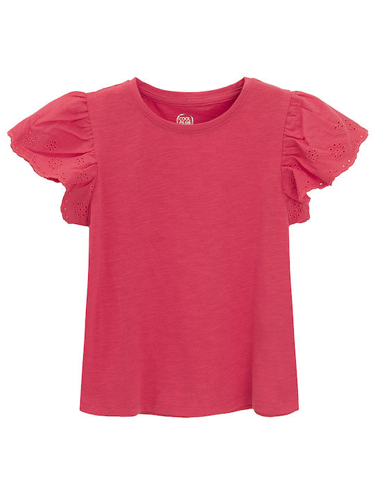 Cool Club Kids' Blouse Short Sleeve Pink