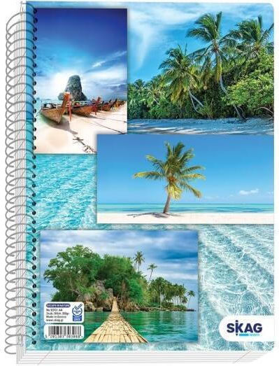 Skag Spiral Notebook Ruled A4 2 Subjects Escape in Nature Summer 1pcs