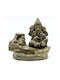 Arzător ceramic Ganesha conuri backflow 10cm gri