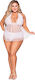 Dreamgirl Sexy Babydoll Λευκό