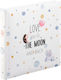 HAMA Children's Album Moon for 100 Photos White 25x25cm
