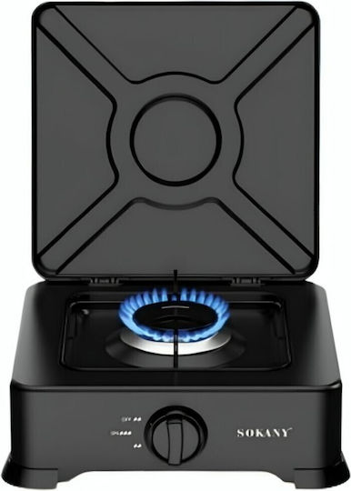 Newest Liquid Gas Countertop Single Burner Black