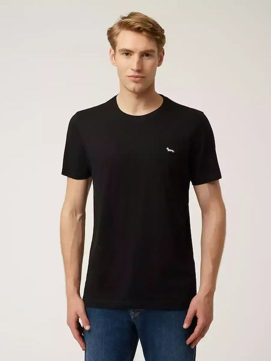 Harmont & Blaine T-shirt Bărbătesc cu Mânecă Scurtă BLACK