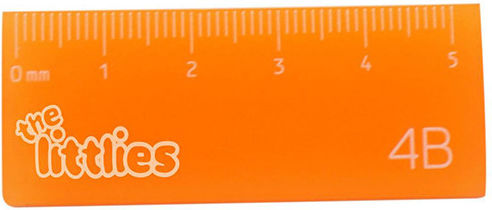 The Littlies Eraser for Pencil and Pen Ruller 1pcs Orange