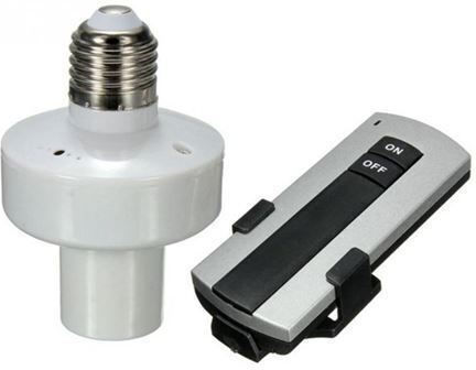 Remote Control E27 Socket Adapter On-off Remote Control Range 50m