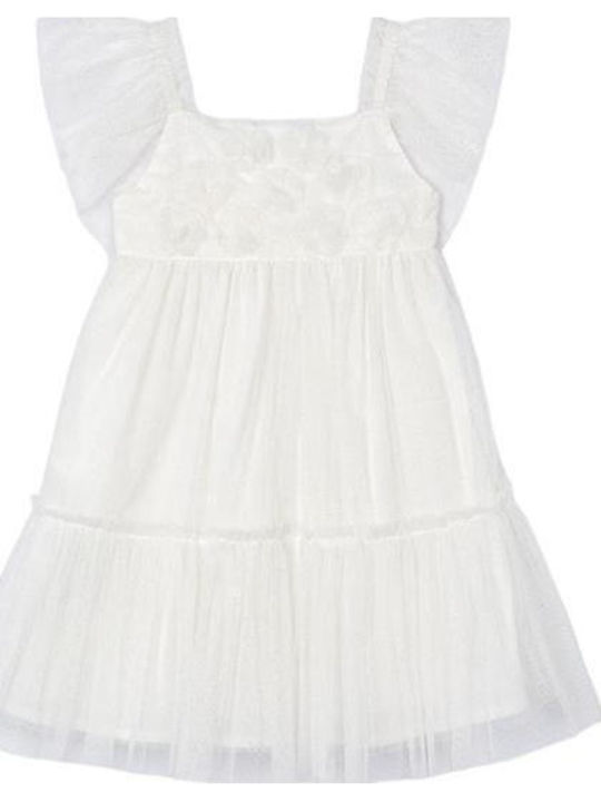 Children's Dress Sleeveless Tulle White