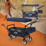 Hauki Transport-Wagen Folding for Load Weight up to 120kg in Blau Color