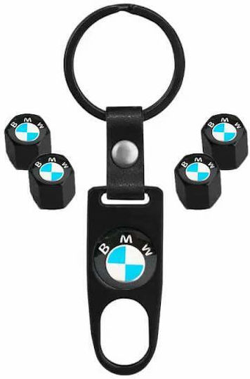 M-Wave Ventilkappen für Autoreifen mit Logo BMW 4Stück