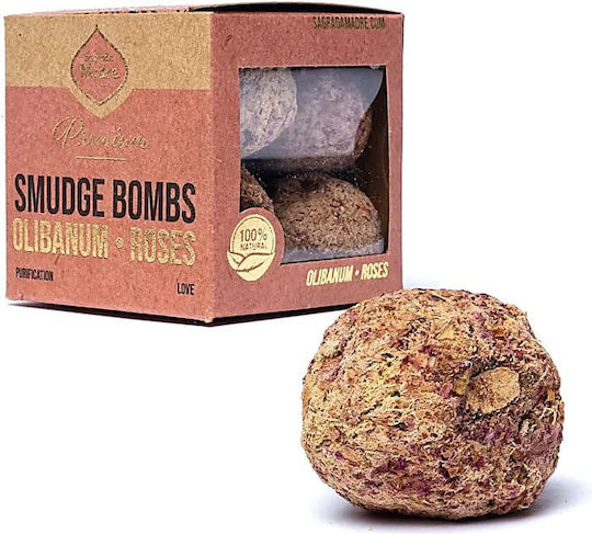 Θυμίαμα Sagrada Madre Premium Smudge Bombs Λιβάνι Roses 8τμχ