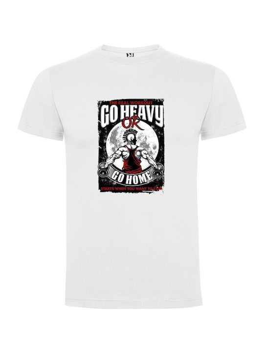 iLovePrints Heavy Metal Reigns Tricou Alb