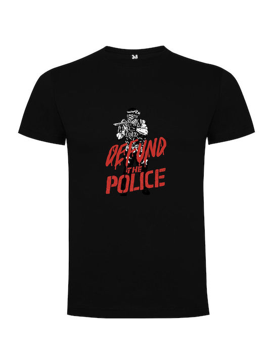 iLovePrints Gun-toting Police Design T-shirt Μαύρο