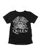 Softworld Queen Logo T-shirt Μαύρο