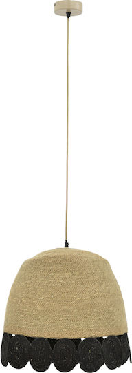 Inart Natural Pendant Light Brown 50x50x115cm