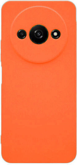 Soft Umschlag Rückseite Silikon Orange (Redmi A3)